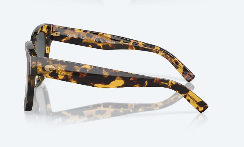 Costa Del Mar Nusa Sunglasses - Grey Gradient Polarised Lens with Tortoise Shell Frame