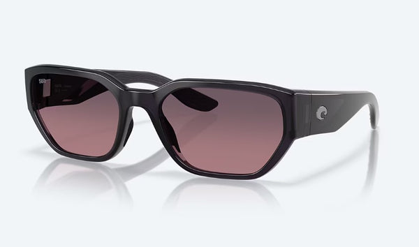 ﻿Costa Del Mar Clement Sunglasses - Rose Gradient Polarized Lens with Deep Purple Frame