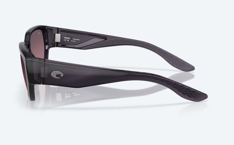 ﻿Costa Del Mar Clement Sunglasses - Rose Gradient Polarized Lens with Deep Purple Frame