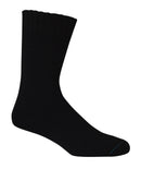 Bamboo Textiles 4-Yarn Extra Thick Socks - Black (Size M4-6 / W6-8)