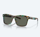 Costa Del Mar Aransas Sunglasses - Grey Polarised Lens with Shiny Ocean Tortoise Shell Frame