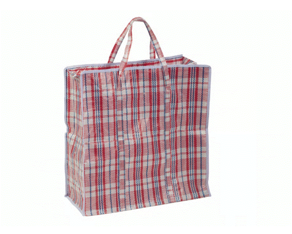 Nylon Red Stripe Shopper Bag - Jumbo (Size 65cm x 70cm x 27cm)