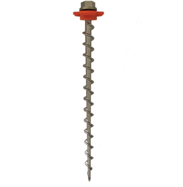 Ground Dogs Screw in Pegs with Hook Collars, Socket and Bag (10 Pack)