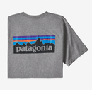 Panagonia Mens P-6 Logo Responsibili-Tee - Gravel Heather
