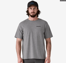 Panagonia Mens P-6 Logo Responsibili-Tee - Gravel Heather