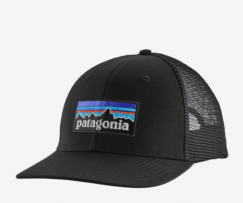 Panagonia P-6 Logo Trucker Hat - Black