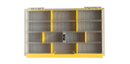 Plano Edge 3700 Series  Tackle Tray Storage Box - Clear/Yellow (4-34 Compartments)