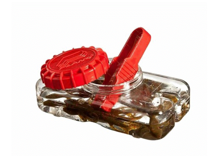 Plano Liqua-Bait Locker Bottle Leak Proof Storage System - Clear/Red