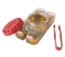 Plano Liqua-Bait Locker Bottle Leak Proof Storage System - Clear/Red