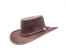 Barmah Hats 1026BR - Squashy FullGrain XLarge - Dark Brown
