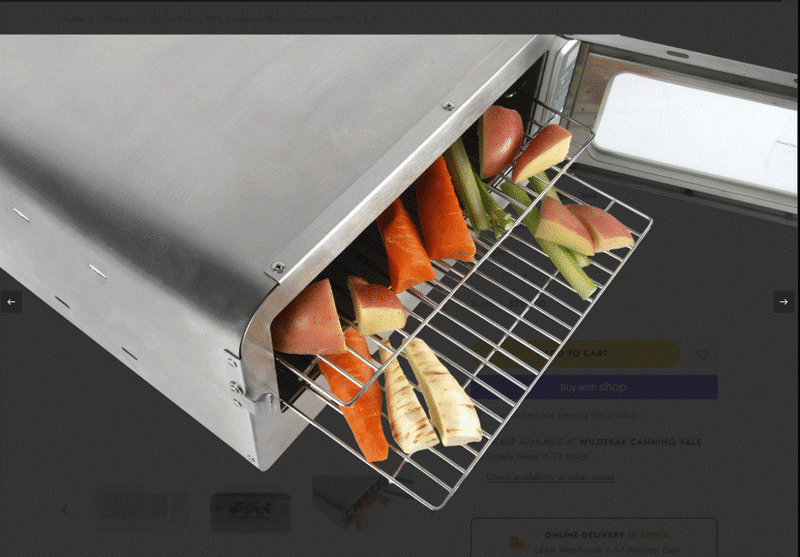 Wildtrak Offroad 12 Volt Digital Oven 50A Anderson Style Connector 150w (6.8L)