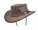 Barbah Hats Drover Canvas Cord (1057BR) - Brown (X-Large)
