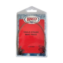 Halco Single Strand Wire Trace Kit (105lb/25cm) - 5 Pieces