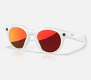 Oakley Meta HSTN Sunglasses - Prizm™ Ruby Lenses with Warm Grey Frame