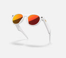 Oakley Meta HSTN Sunglasses - Prizm™ Ruby Lenses with Warm Grey Frame