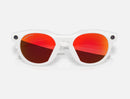 Oakley Meta HSTN Sunglasses - Prizm™ Ruby Lenses with Warm Grey Frame