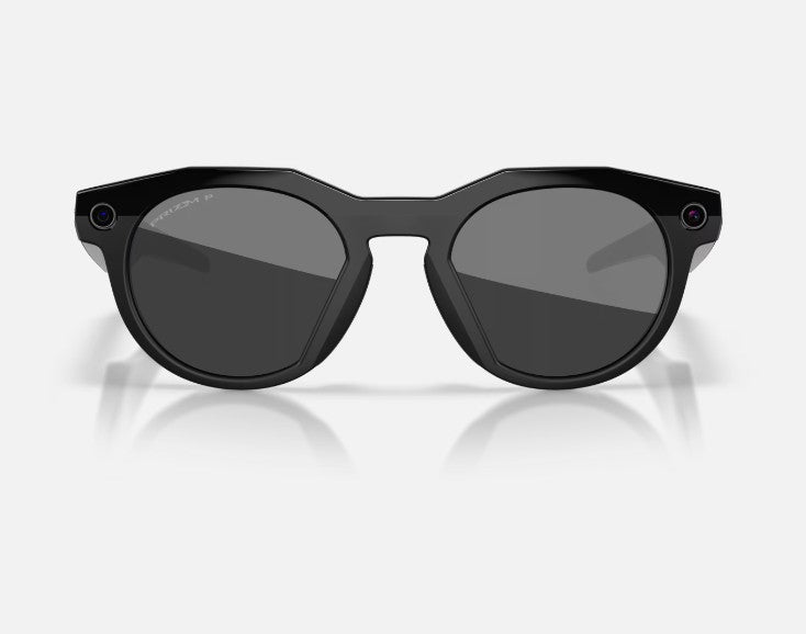 Oakley Meta HSTN Sunglasses - Prizm™ Black Polarized Lenses with Black Frame