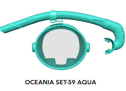 Mirage Adult Oceania Mask and Snorkel Set (Variety of Colours Available)
