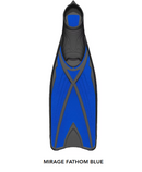 Mirage Adult Fathom Dive Fins (X-Large) - Blue