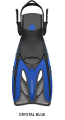 Mirage Adult Crystal Fins (Large/X-Large) - Blue