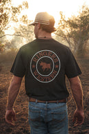 Ringers Western Mens Signature Bull Loose T-Shirt - Charcoal/Copper