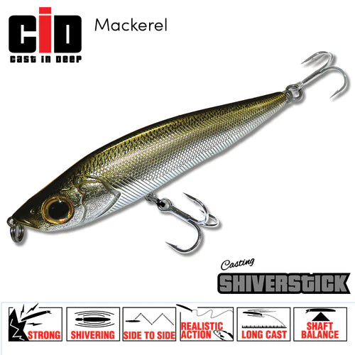 CID Shiverstick Lure 110mm (Assorted Colours)