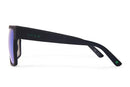 Liive Vision Wrath Sunglasses - Matt Black Frame with Blue/Green Mirror Polarised Lens