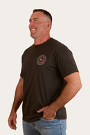 Ringers Western Mens Signature Bull Loose T-Shirt - Charcoal/Copper