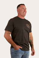Ringers Western Mens Signature Bull Loose T-Shirt - Charcoal/Copper