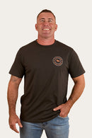 Ringers Western Mens Signature Bull Loose T-Shirt - Charcoal/Copper