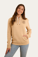 Ringers Western Women's Signature Bull Pullover Hoodie - Dark Sand/Chocolate