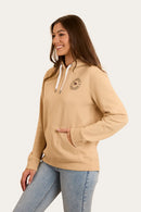 Ringers Western Women's Signature Bull Pullover Hoodie - Dark Sand/Chocolate