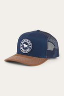 Ringers Western Signature Bull Trucker Cap - Navy/Chocolate