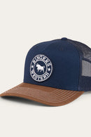 Ringers Western Signature Bull Trucker Cap - Navy/Chocolate