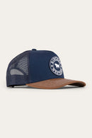 Ringers Western Signature Bull Trucker Cap - Navy/Chocolate
