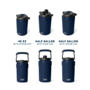 Yeti Half Gallon (1.9L) Jug with Magslider Straw Cap - Navy