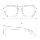 Liive Vision Moto Sunglasses - Black Frame with Polarised Smoke Lens