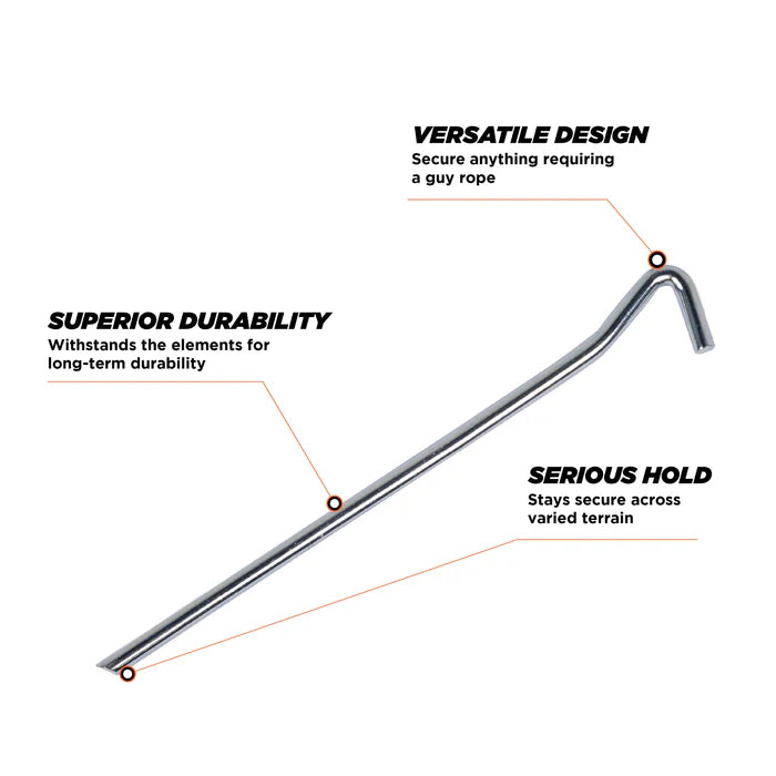 Oztent Steel Pegs - 8 Pack