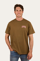 Ringers Western Mens Do No Harm Take No Bull Loose Fit T-Shirt - Military Green