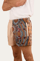 Ringer Western Walkabout Warrior Footy Short - Dark Sand / Multi