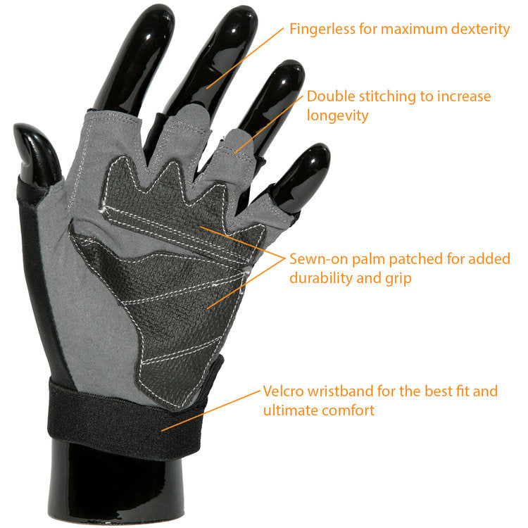 Uveto Australia Sun Safe Gloves - Black (Large)