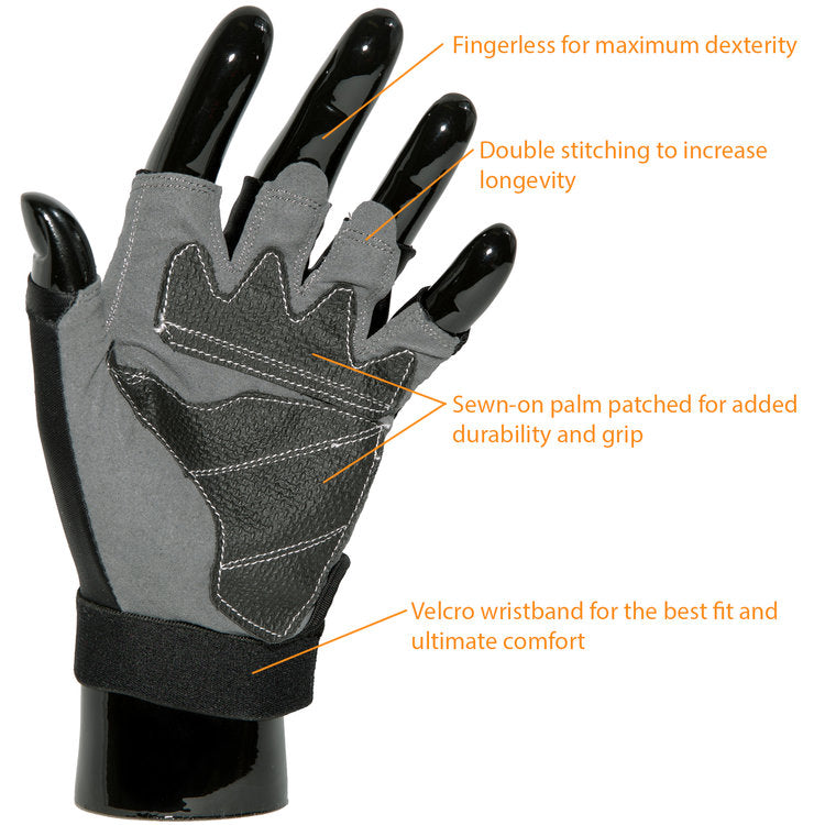 Uveto Australia Sun Safe Gloves - Black (X-Large)