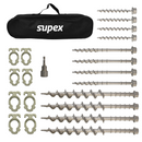 Supex Deluxe Alloy Screw in Peg Kit