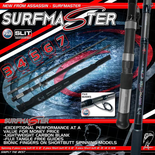 Assassin Surf Master Rod ASUM13MSB3S 3pce Spin (Short Butt) #4