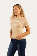 Ringers Western Women's Melrose Classic Fit T-Shirt - Dark Sand