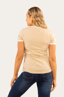 Ringers Western Women's Melrose Classic Fit T-Shirt - Dark Sand