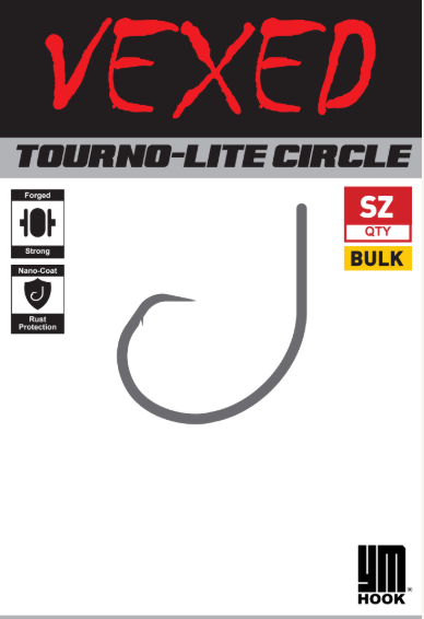 Vexed YM Tourno-Lite Circle Hooks Bulk Packs (Assorted Sizes)