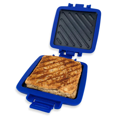 Road Chef Mico Dingker Microwavable Sandwich Toasie Press - Blue