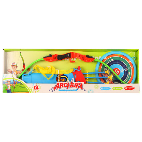 4 Piece Archery Set with Scope, Aim Board & Bag