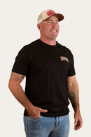 Ringers Western Mens Do No Harm Take No Bull Loose Fit T-Shirt - Black